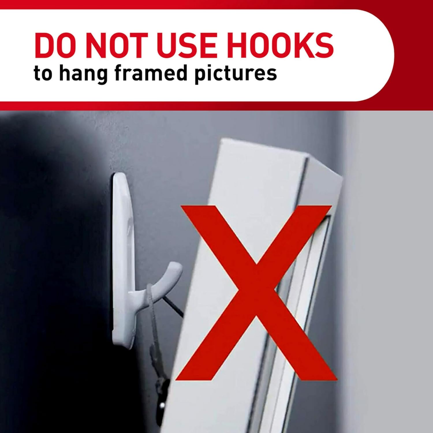 Command Medium Utility Hooks. 20 Hooks and 24 Strips. Damage-Free Hanging Wall Hook with Adhesive Strips. No Tools Great for Hanging Back to School Dorm Organizers. Holds up to 3 lb - Image 6